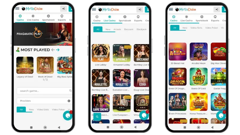  Merlin Casino Mobile Experience