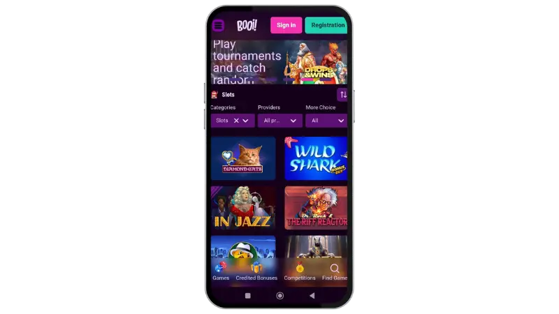 Booi Casino Mobile Experience