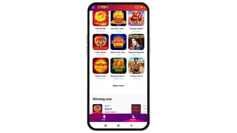 Hit'n'Spin Mobile Experience